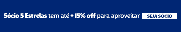 Sócio 5 Estrelas — até 15% off